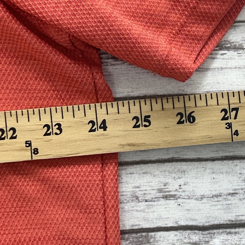 Tommy Bahama IslandZone Polo Shirt Coral Heather Red Men XL SS Peformance Golf - Picture 6 of 9